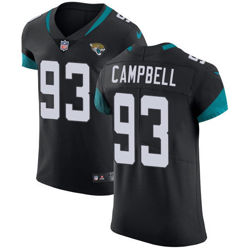Nike Jaguars #93 Calais Campbell Black Alternate Men's Stitched NFL Vapor Untouchable Elite Jersey - Click Image to Close
